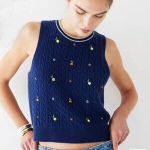 New Cashmere Embellished Sweater Shell